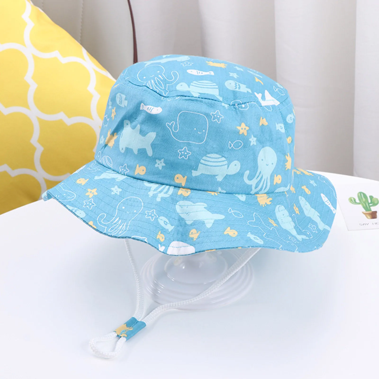 Kids Adjustable Sun Hats with Chin Strap