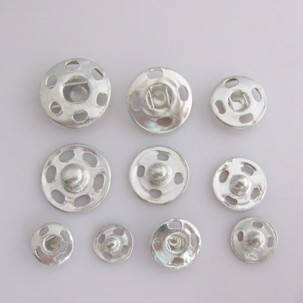 1 Card Iron Fastener Snap Buttons For Garment Round 5 Sizes DIY Sewing Accessories 6