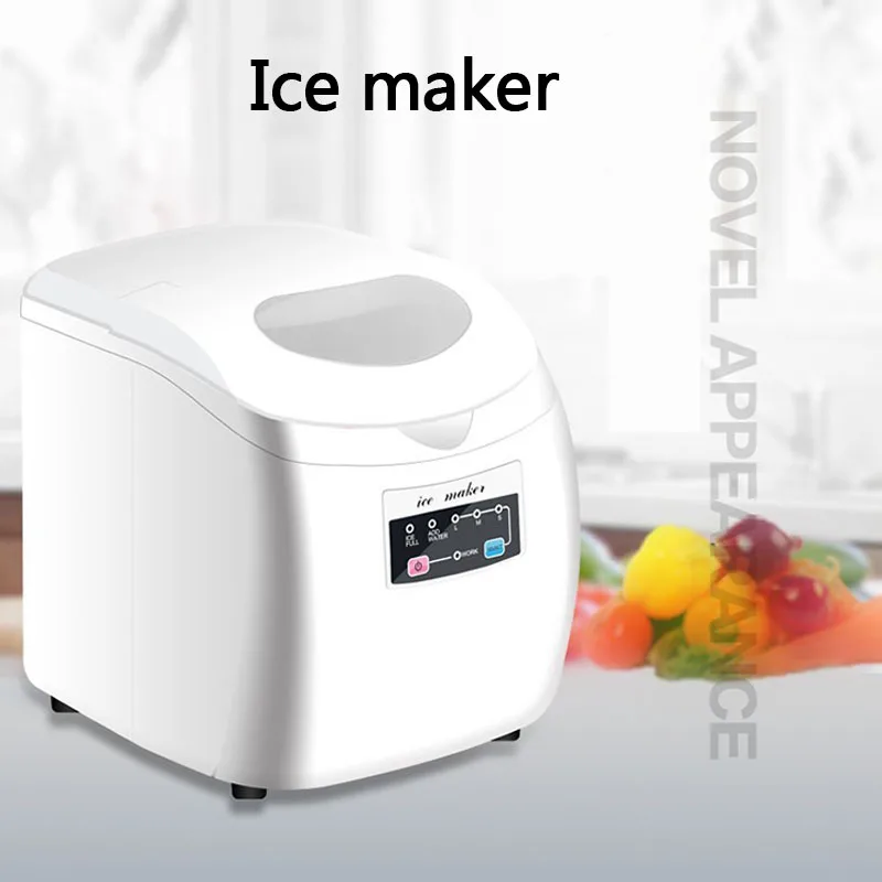 Commercial Ice Cube Maker Household Portable Electric Bullet Round Ice Making Machine 15kg/24H Coffee Bar Teamilk Shop 1 40pcs cube storage box transparent bead jewelry container case square plastic diy button nail art packaging portable organizer