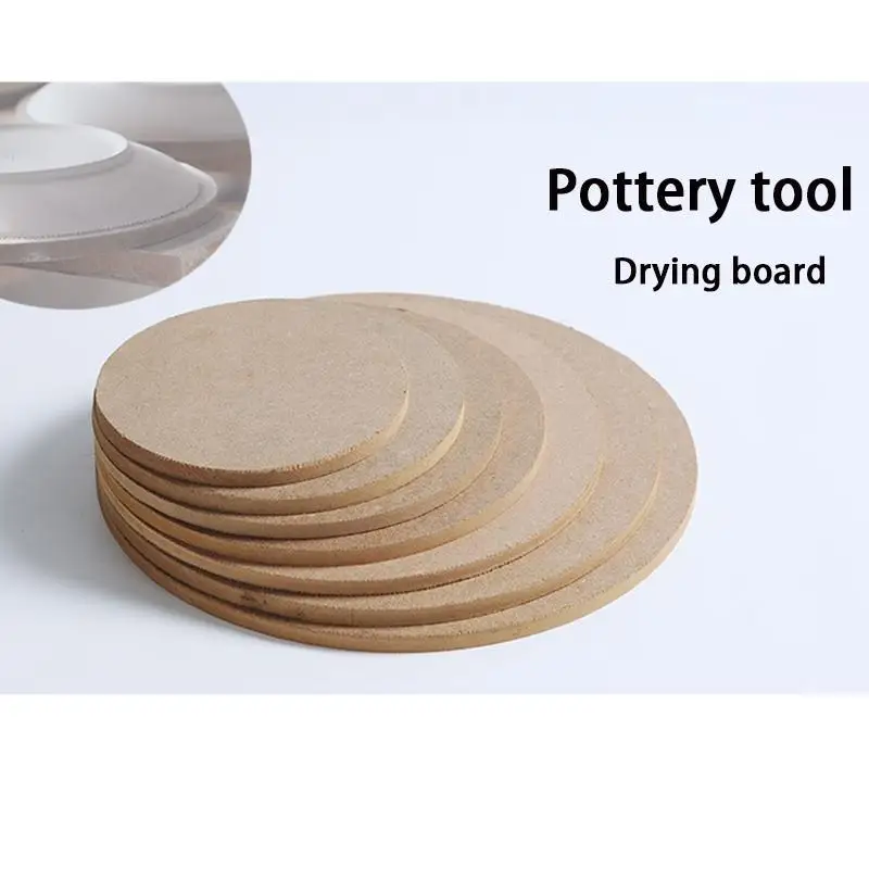 Pottery Drying Board 12-25CM DIY Clay Tool Fiberboard Ceramic Art Drying Board Pottery Wheel Bats Turntable Ceramic Tray