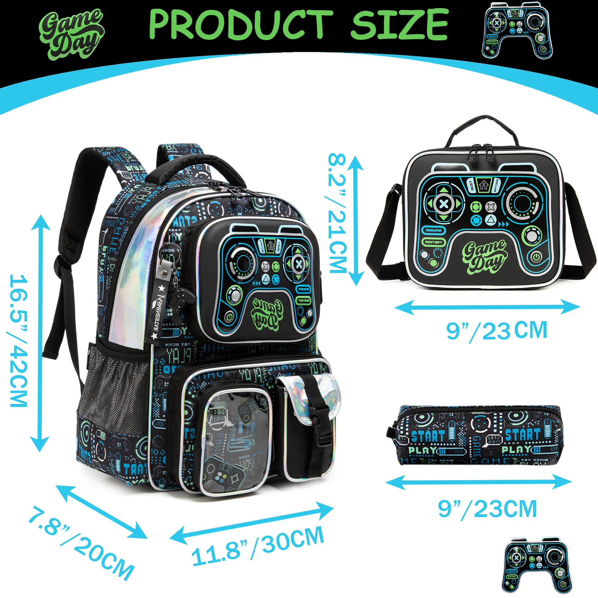 Meetbelify Backpack for Boys Backpacks for Elementary Preschool Students Kids School Cute Backpack with Lunch Box and Penbag 2