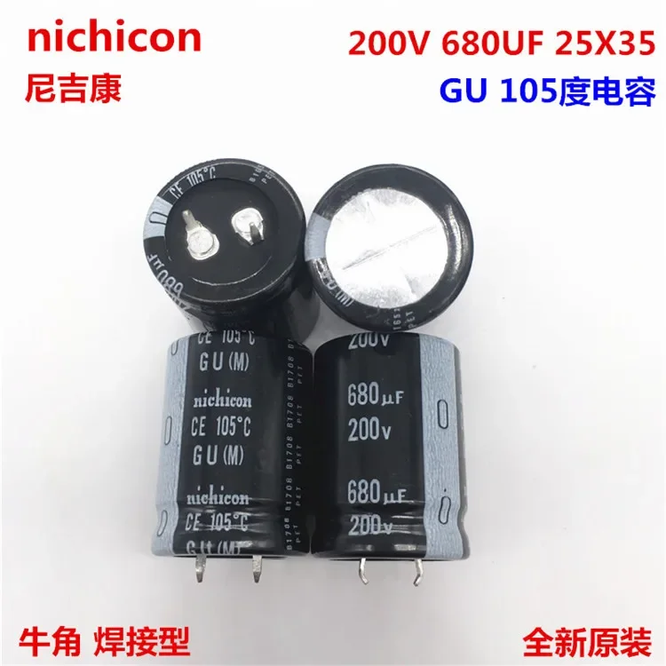 200V 680uF 105C 22x50mm Original Jicon Snap In Electrolytic Capacitor