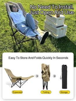 Folding Reclining Camping Chair 4