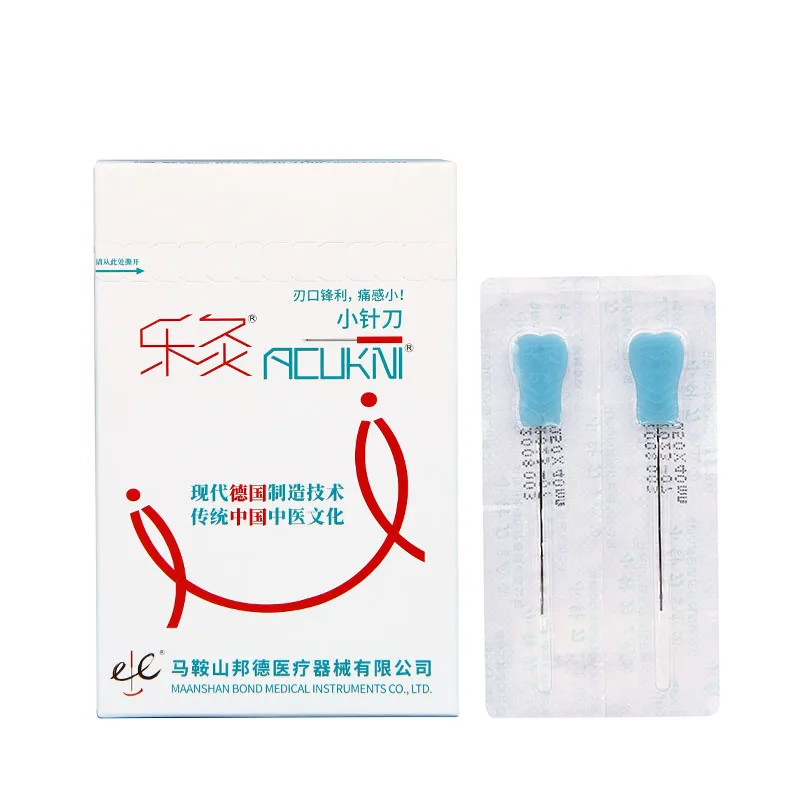 50pcs ACUKNI Knife Needle Disposable Blade Needle Acupuncture massage Ultrafine Knife Plastic Handle