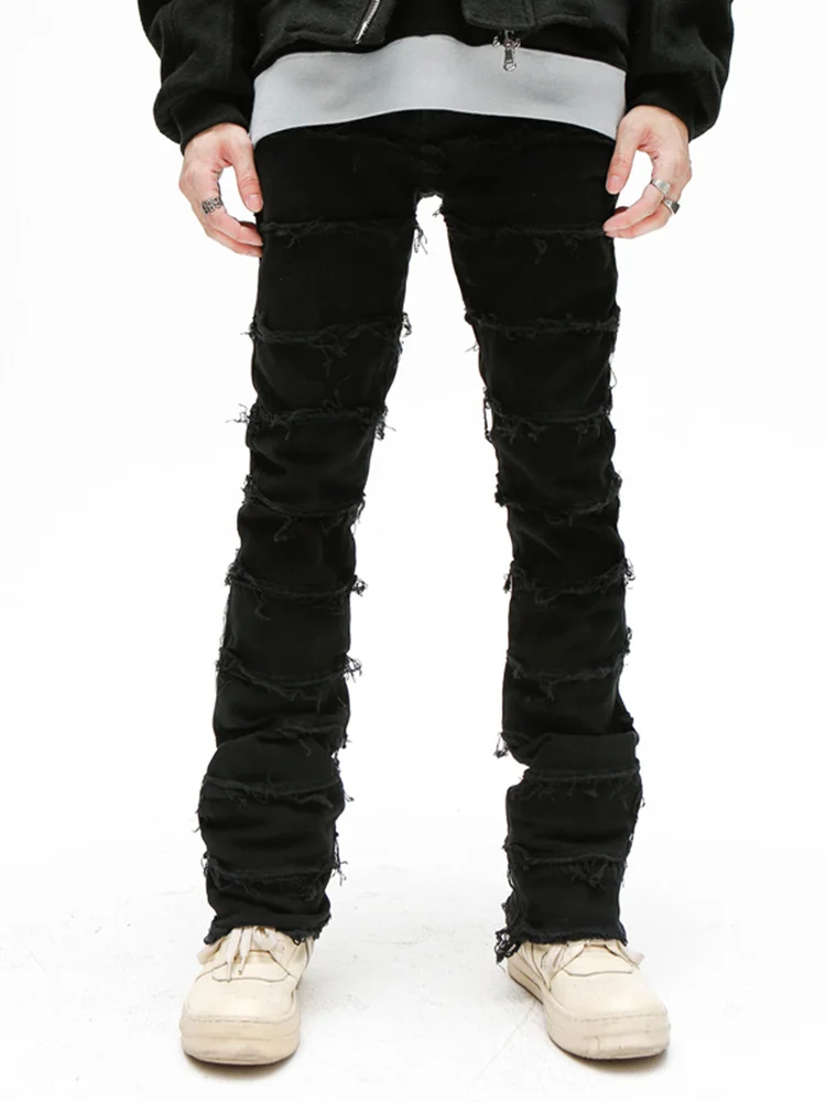 

Liu Su Slimming Men Jeans Fashion Hip -Hop Street Clothing Slow Travel Pants Famous Brand Designer Men Pants men clothing