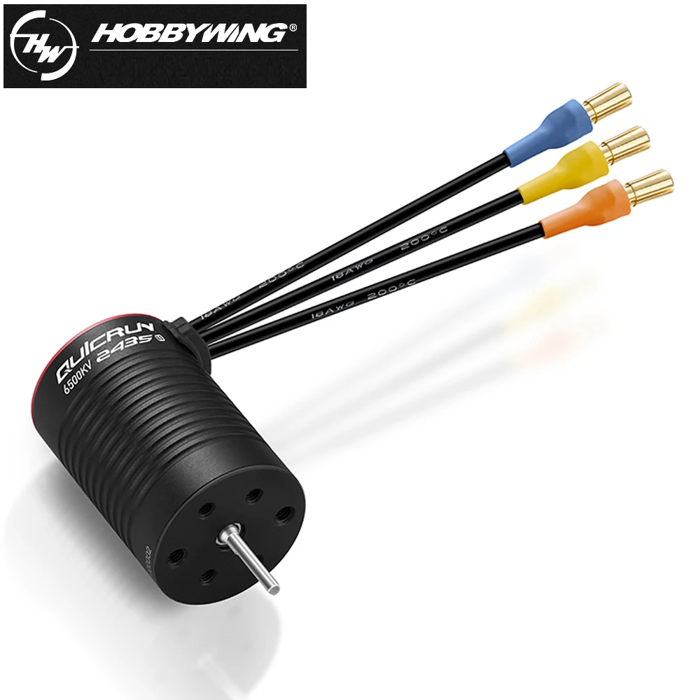 

Hobbywing quirun 2435SL G3 4500KV 2-3S/6500KV 2S 4-полюсный бесщеточный двигатель без датчика для 1:18 1:16 по дороге/по бездорожью/грузовику