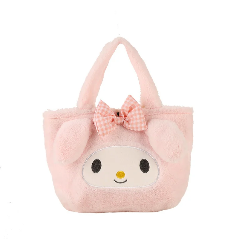 Sanrio Cinnamoroll Kawaii Plush Bag Anime Kuromi For Girls Mymelody Cinnamoroll Fashion Handbags Cartoon Cute Bags Children Gift Women Handbags