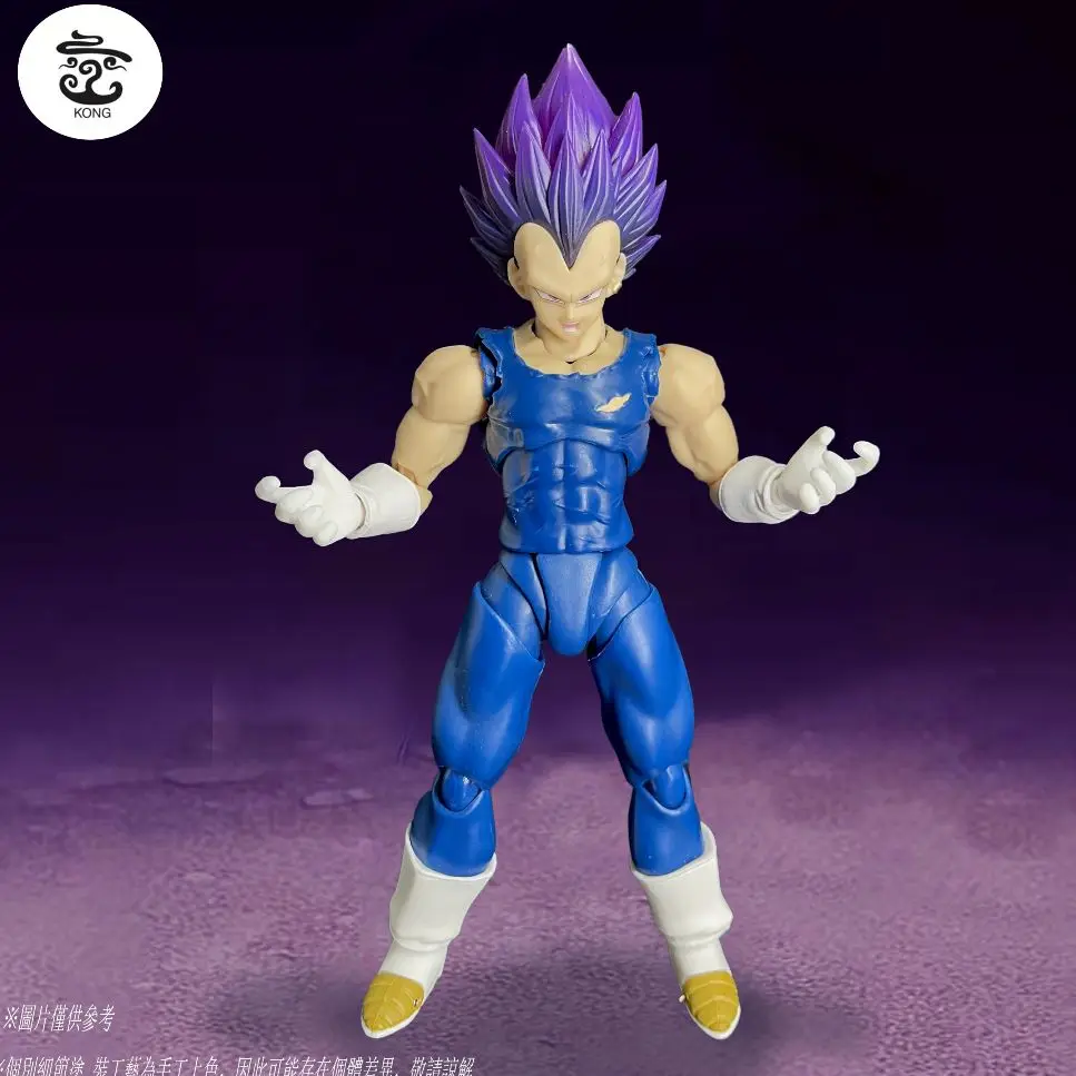 Figurine Kong Studio Shf Ssj3 Végéta, Cheveux Violets, Végétto Végétto
