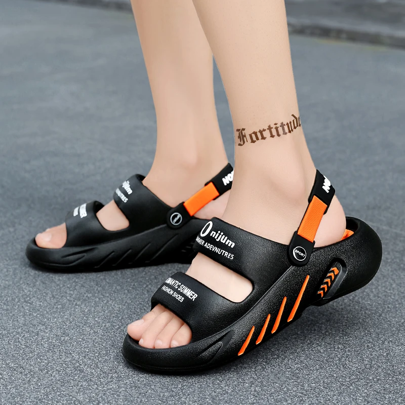 Massage Men Slippers Summer Breathable EVA Slippers Dual Purpose Sandals For Men Lightweigh Sumer Shoes For Men Plus Size 39-48 — view 6
