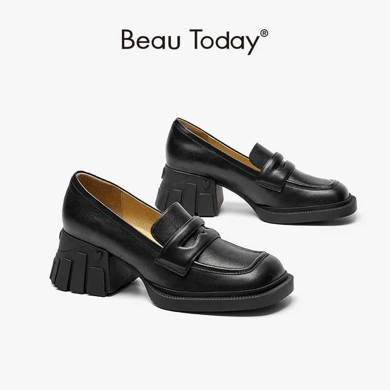 Beautoday Penny Loafers Women Genuine 