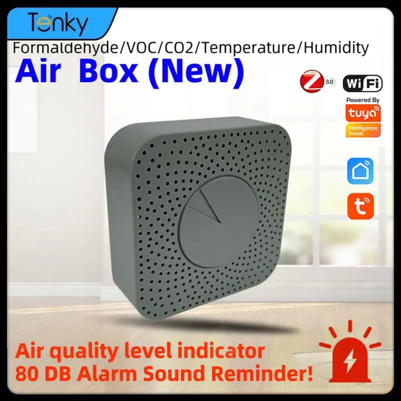 TuyaWiFiZigbeeAirQualitySensorAirBoxFormaldehydeVOC