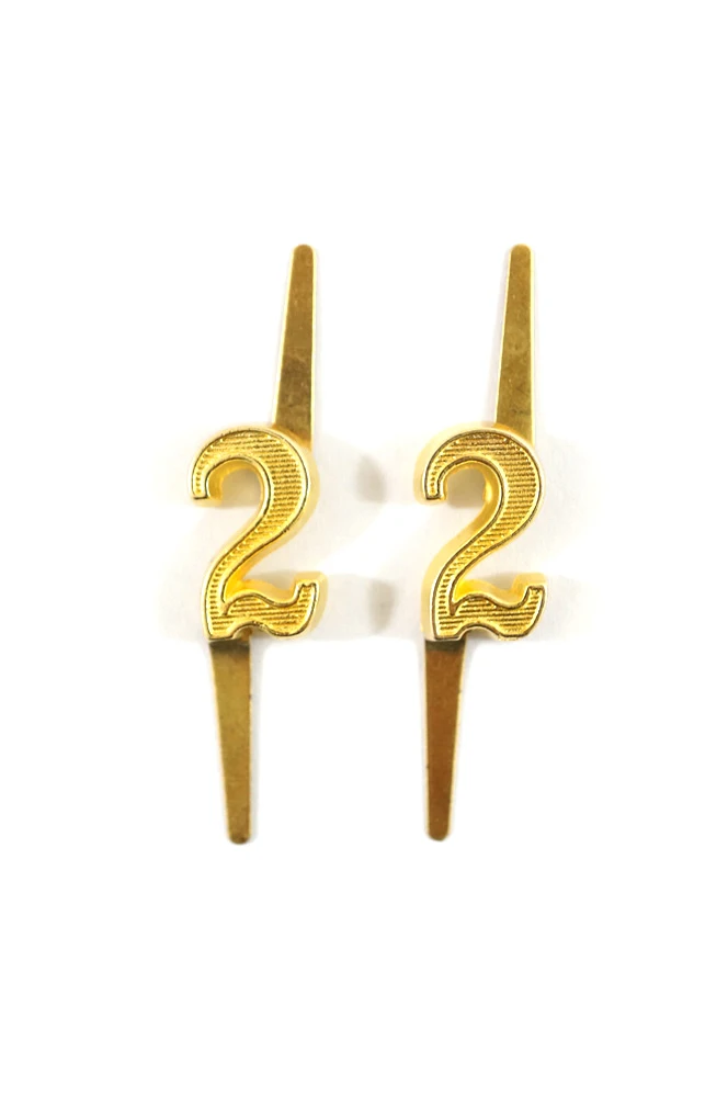 

WWII German Officer General Shoulder Boards cyphers Gold 18mm 2 2pcs