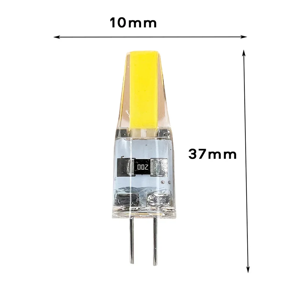 50pcs 미니 G4 LED COB 램프 6W 전구 디 밍이 가능한 AC DC 12V 220V 촛불 조명 샹들리에 스포트 라이트 화이트에 대 한 45W 할로겐 교체