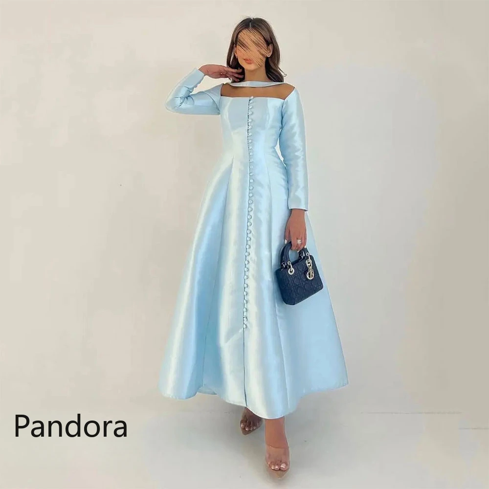 

Женское платье с открытыми плечами Pandora, бежевое вечернее платье до щиколотки с длинными рукавами для выпускного вечера, для свадьбы и вечеринки, лето 2019