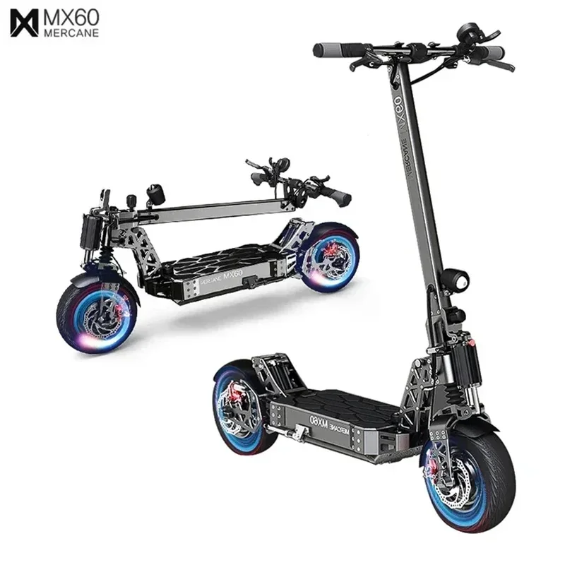 MX60 2400w Dual Motor 48v 21ah Electric Scooter Max Speed 60-65km/h Spring Suspension 10 inch Tyres Foldable Escooter