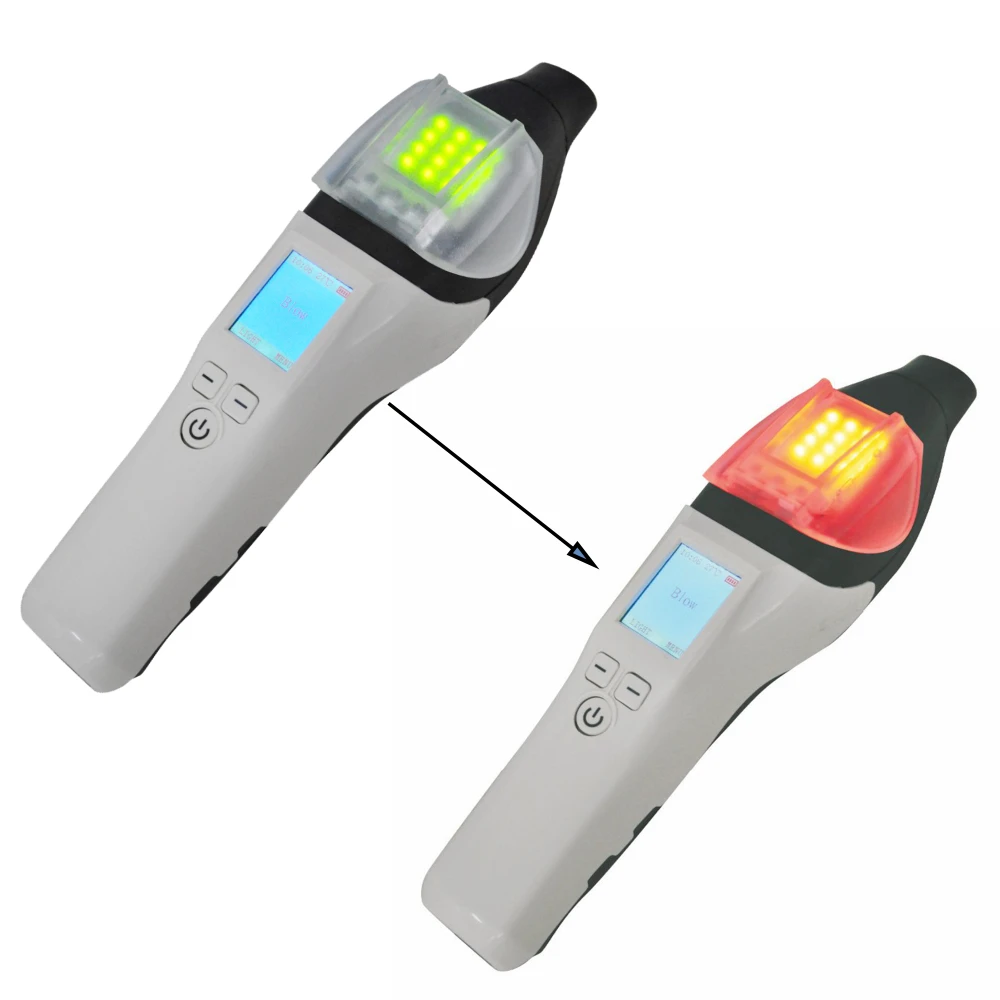 AT7000 Portable Breath Alcohol Tester Quick Response for Police Alcohol Test with Digital LCD Breathalyzer
