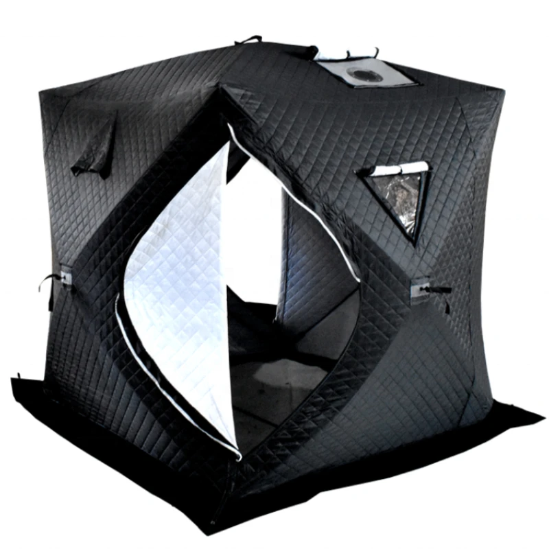 Tenda Da Sauna Mobile Per Esterni Personalizzata Tenda Da Pesca Per Cubetti Di Ghiaccio Da Campeggio Isolata Per Escursionismo Quadrato Portatile Tend