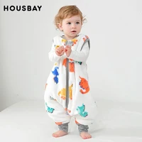 Baby Sleeping Bag Sleeveless 3-25Months Baby Sleepsack Cute Dinosaur Sleepwear Autumn Flannel Warm Comfortable Kids House Wear 1