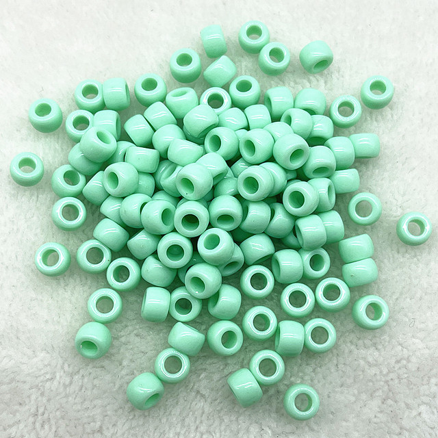 6X9mm Big Hole Acrylic Beads Spacer Loose Beads for Jewelry Making DIY Handmade Bracelet Accessories