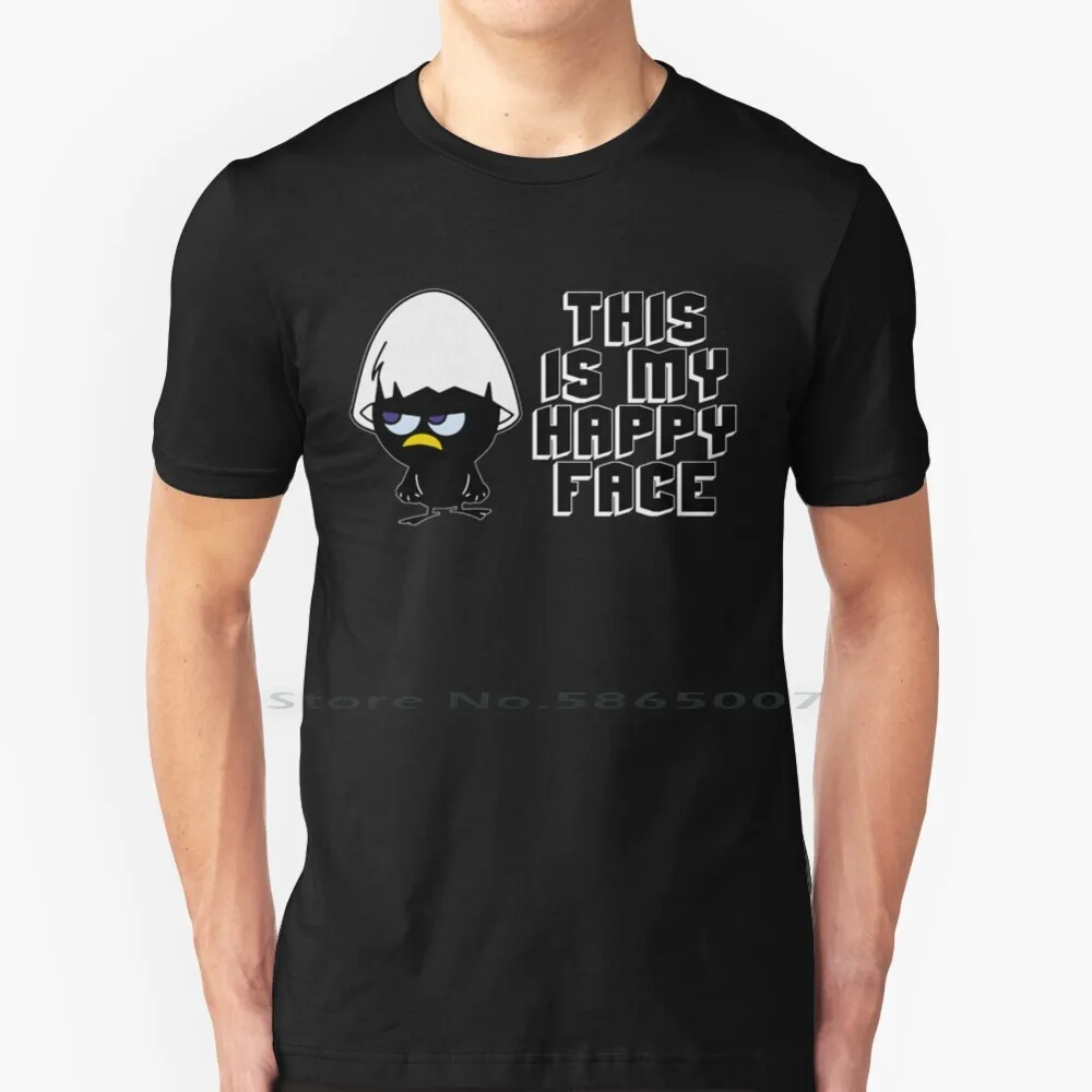 Happy Face T Shirt 100% Cotone Calimero Cartoon Chicken Big Size 6Xl Tee Gift Fashion