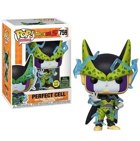 Funko Dragon Balls Perfect Cell 2ND FORM 1227# Perfect Cell 13# 759# Muñecas de vinilo POP PVC Figura Brinquedos Colección Modelo Juguete