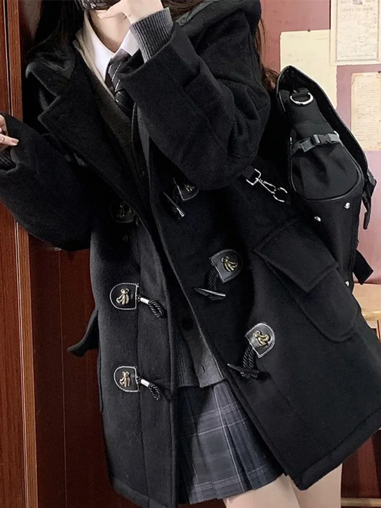 KOSAHIKI JK Girl Students Korean Fashion Jackets Women Horn