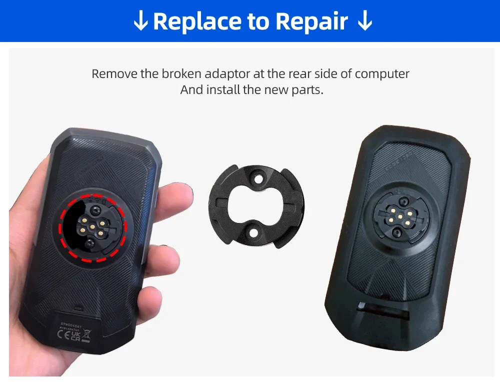 Fahrradcomputer-Basis-Reparaturteil für Garmin 1050 840 540, CNC-Legierung, nicht 3D-gedruckt, mit Werkzeug, leichte, feste GPS-Basis für den Radsport – Detail 11
