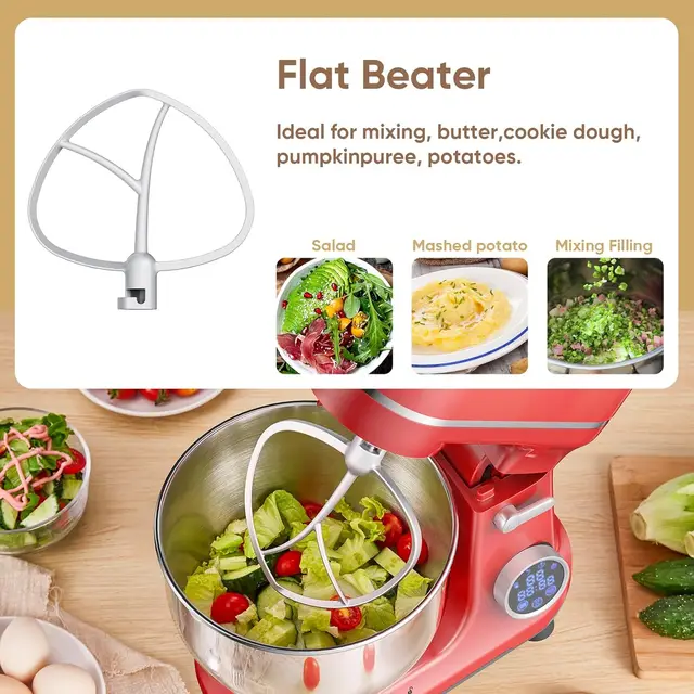 Electric Food Stand Mixer 1200W 11 Speed Tilt Head Digital OLED Screen Kitchen Blender Appliance 2