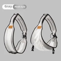 Multipurpose Baby Carrier with Waist Support and Crossbody Sling Design (Gray mesh 1PC)