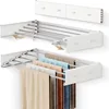 Laundry Drying Rack Upgrade,(28-INCH White),Clothes Drying Rack Wall Mounted,Drying Rack Clothing Wall Mount,Foldable 1