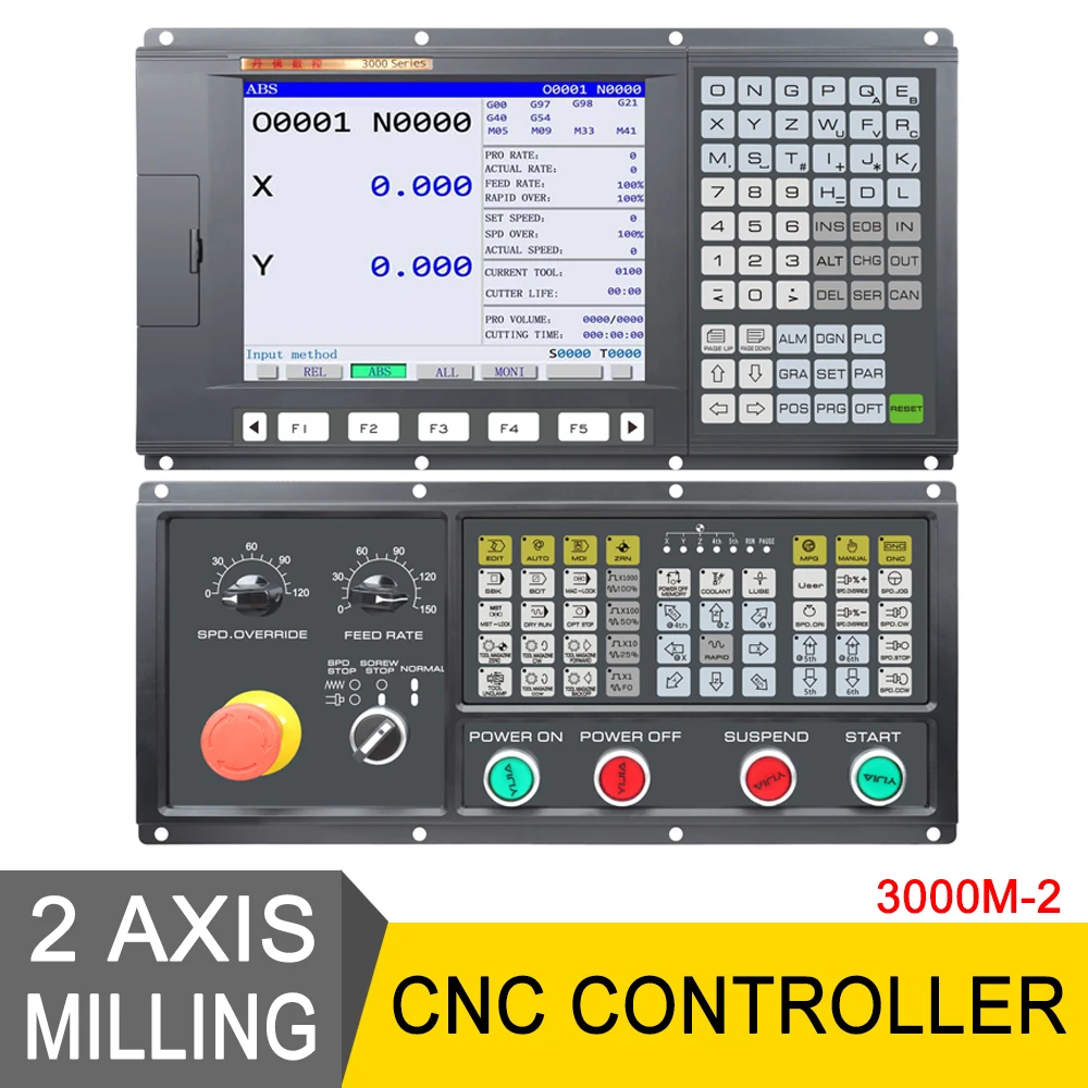 High Precision 2 Axis Milling Machine Cnc Controller Plc Control Panel ...