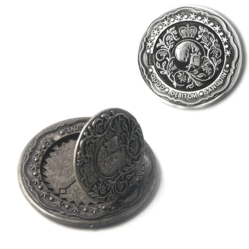 

Джон фитиль, косплей, монета, серебристо-черный маркер притеснения крови, открытые металлические монеты, Кеану ривс, реквизит для косплея, аксессуары для фанатов фильмов