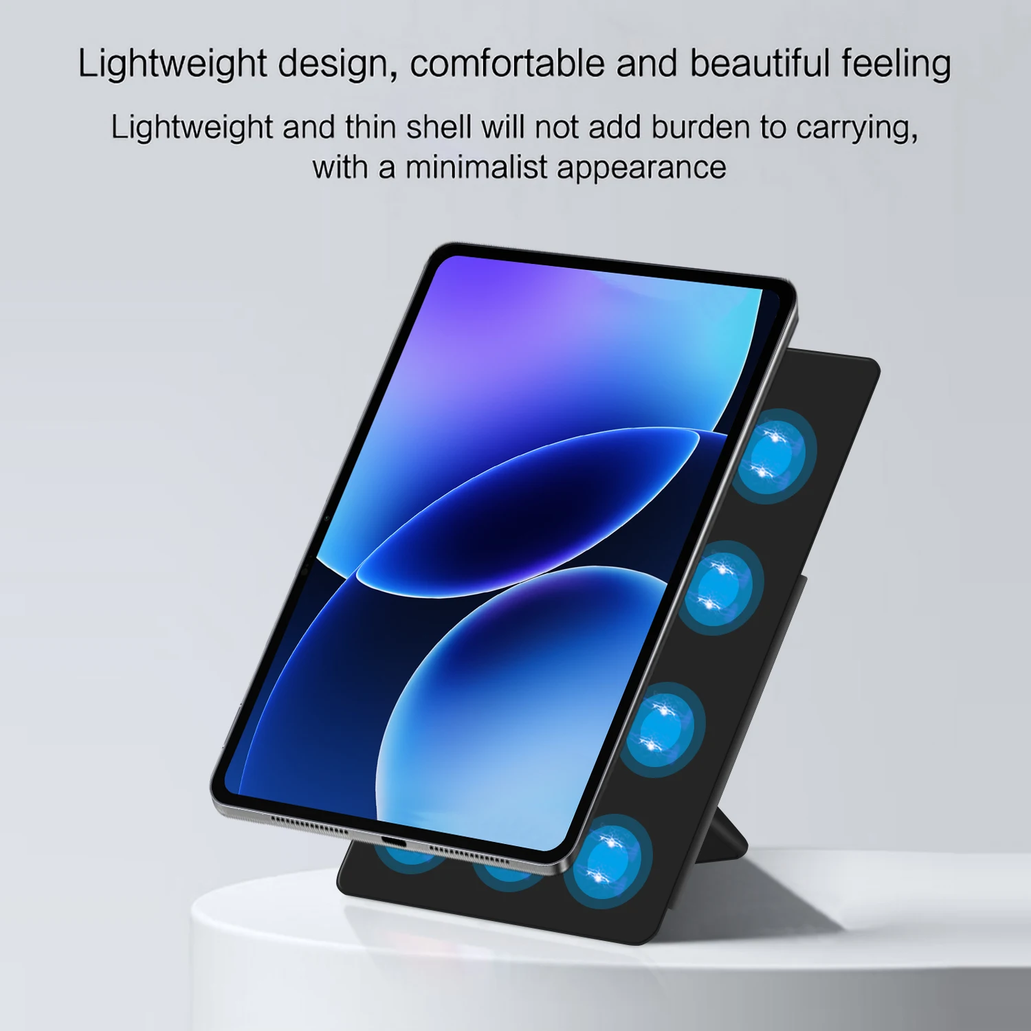 Smart Magnetic Y-Fold Tablet Case with Enhanced Protection – 11.2 Inch