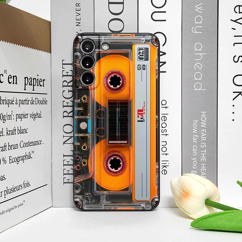 Vintage Cassette Tape Design Shockproof Phone Case - Soft, Creative Cover