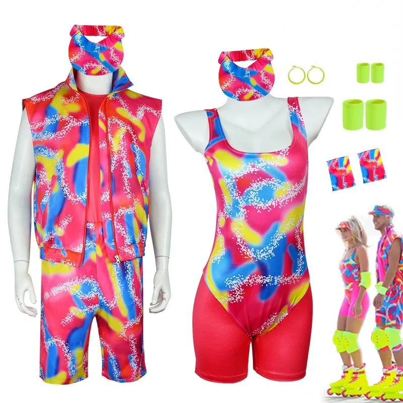 Hei-er-Film-Barbi-Cosplay-Ken-Barbe-Sport-bekleidung-mit-Hut-Unisex ...