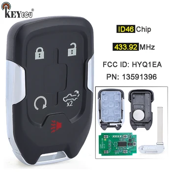 Keyforkess 433.92MHz HYQ1EA 13591396 5 pulsanti Smart Remote Key Fob per Chevrolet Silverado per GMC Sierra 1500 2500 3500 2019-2022