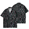 Hip Hop Mahjong Graphic Blouses Red Mah-jongg 3D Printe Shirts For Men Clothes Casual Short Sleeve Streetwear Male Boy Lapel Top 5