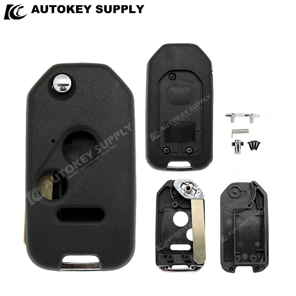 ForHonda 2/2 1/3/3 1 pulsante modificato Flip Car Key Shell (nuovo stile) AKHDF101 AKHDF102 AKHDF133 AKHDF131 AutokeySupply - S88e72dc41ce54dd2a9da385253c3e26bf