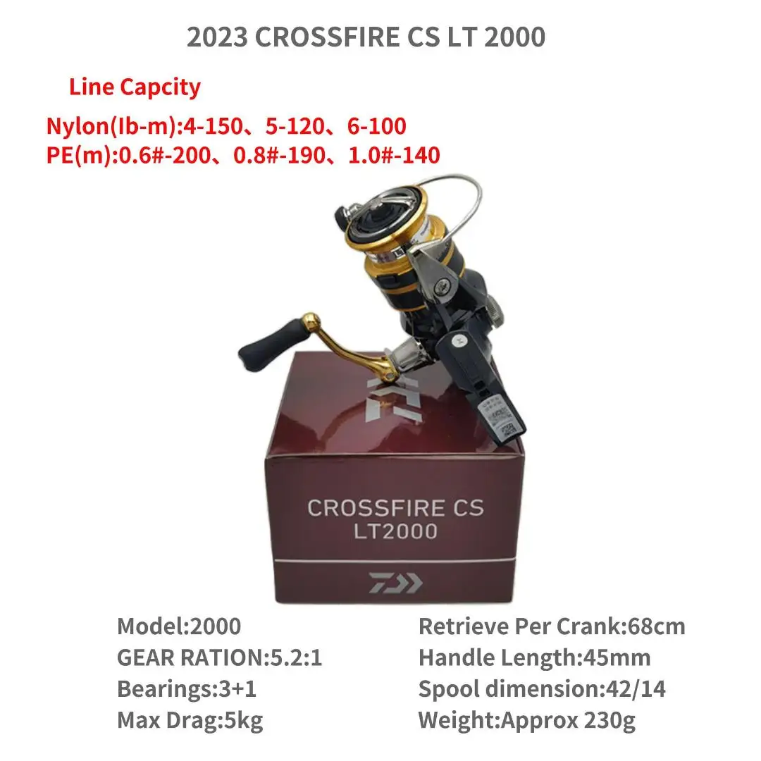 2023 DAIWA CROSSFIRE CS LT 1000 1000-XH 2000 2000-XH 2500