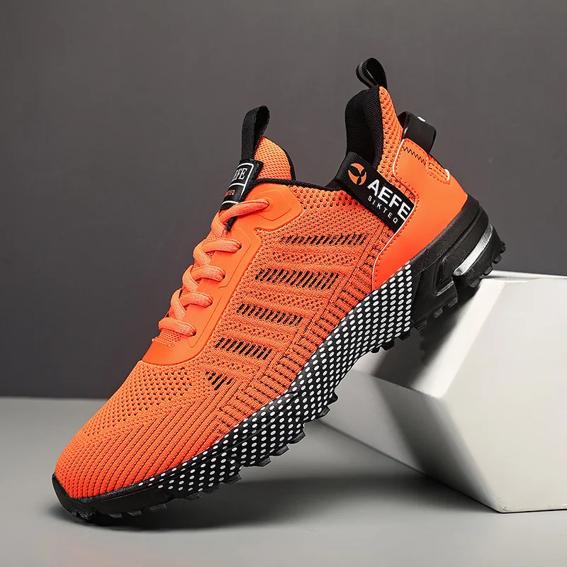 MAEDEF 2024 Summer Men Shoes High Quality Sneakers Lace Up Flats Shoe Mens Walking Fitness Shoes Anti Slip Outdoor Sports Shoes