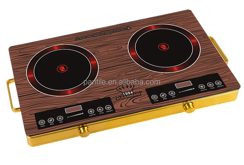 Kitchen Ceramic Stove 3500W Grill Electric 2 Burner Cooking Ceramic Stove Infrared Double Induction Cookers 3
