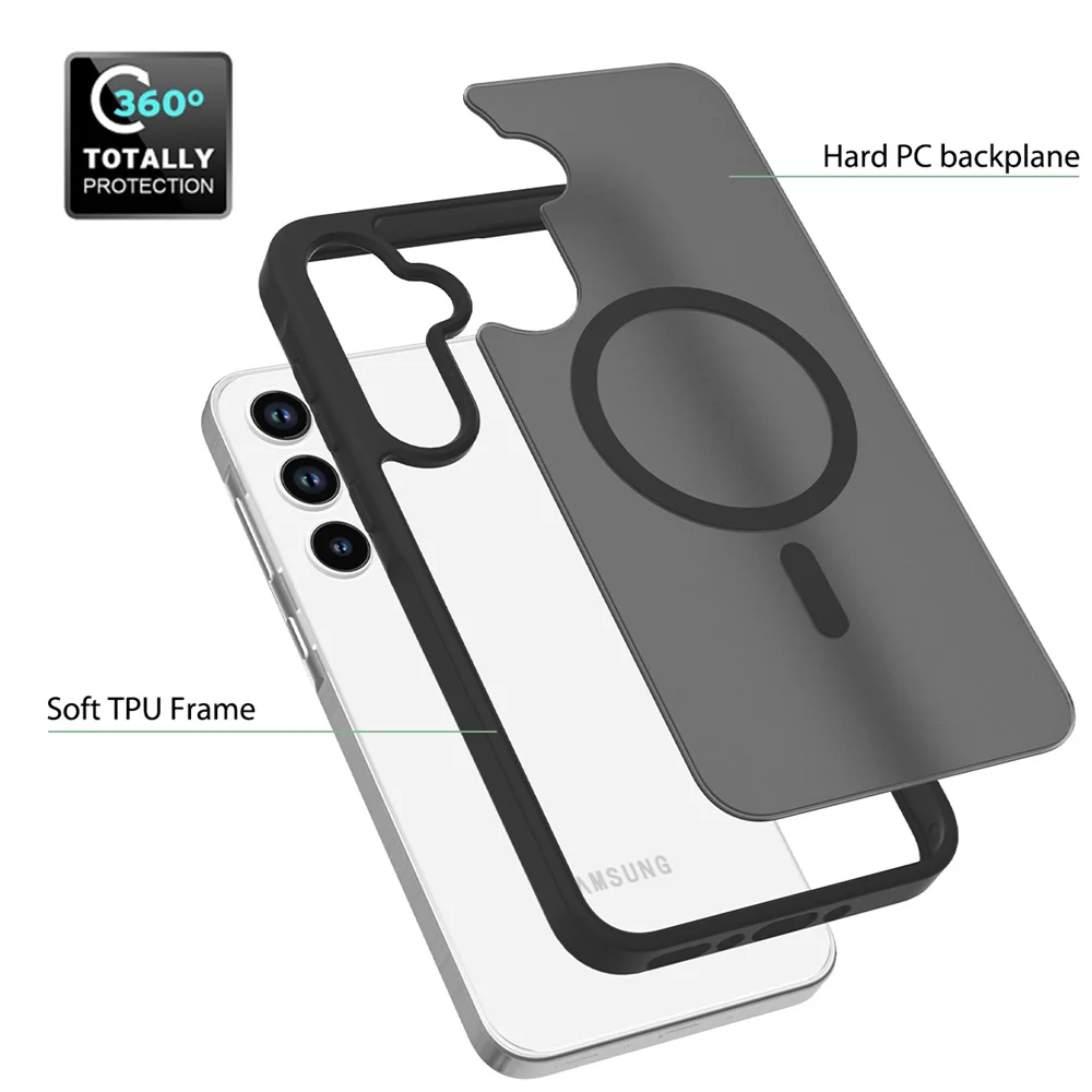 Luxury Dual-Layer Protective Phone Case - Premium PC + TPU Back Cover