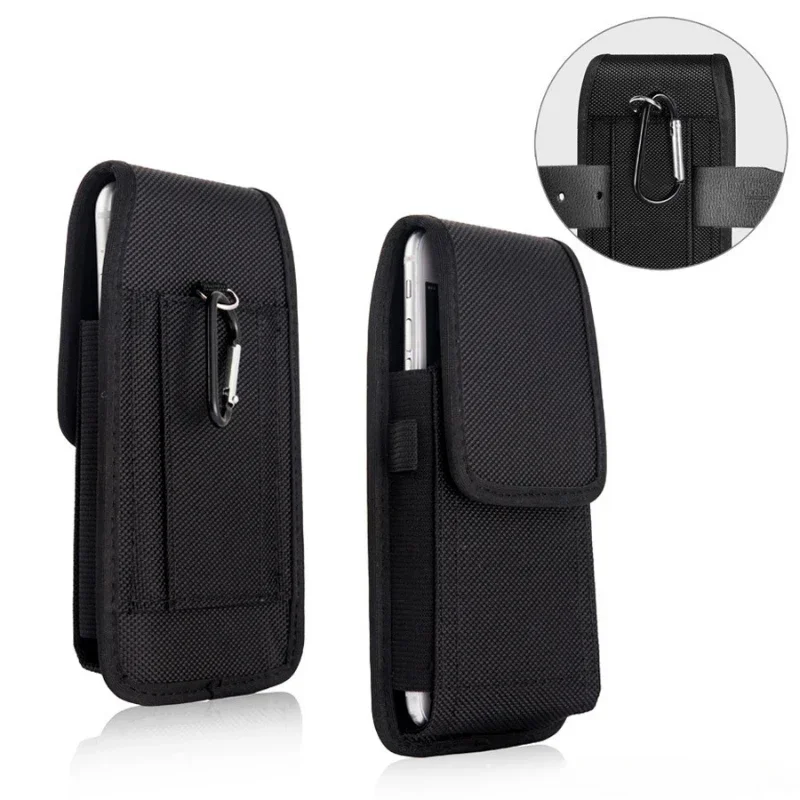Cell Phone Holster Tactical with Free Buckle Protable Wallet Card Waist Pack Outdoor Sports Nylon Carrying Case