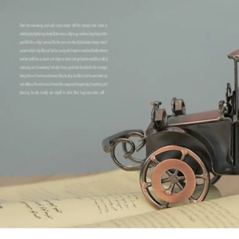 تحفة سيارة معدنية عتيقة على الطراز الأوروبي زخارف...