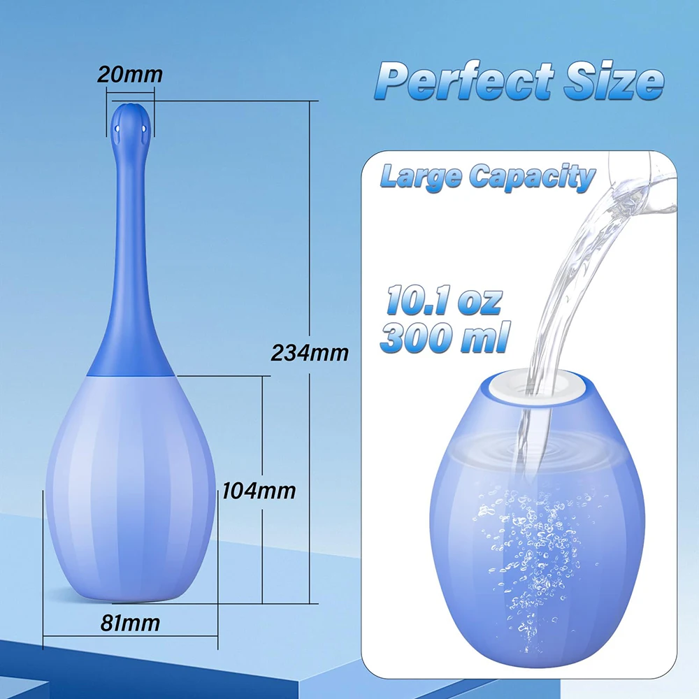Reusable Silicone Enema Bulb Anal Douche For Colon Cleansing_voghion.com