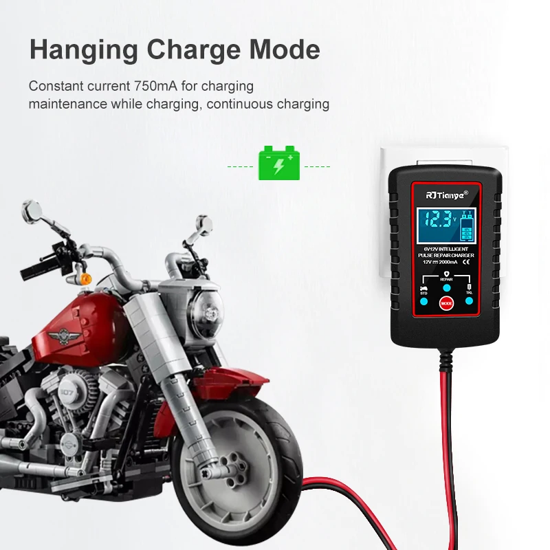 Rjtianye RJ-C120201A Ultra-Thin 6V 12v Chargeur Avec Câble Adaptateur ASE  Pour le Chargeur de Batterie de Voiture - Plug-TVC-Mall.com