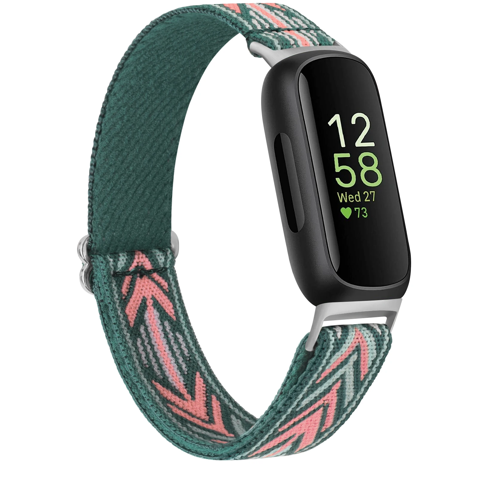 Adjustable Elastic Nylon Strap for Fitbit Watchbands – Replacement Bracelet for Inspire and Ace Series