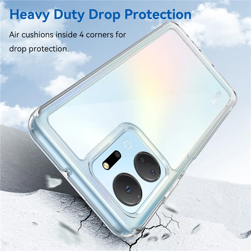 Per Honor X7A Custodia Honor X7A Cover Tpu Border Acrilico Backplane Bumper Custodie Protettive Per Honor X7A X6 X6S X8A X9A X8