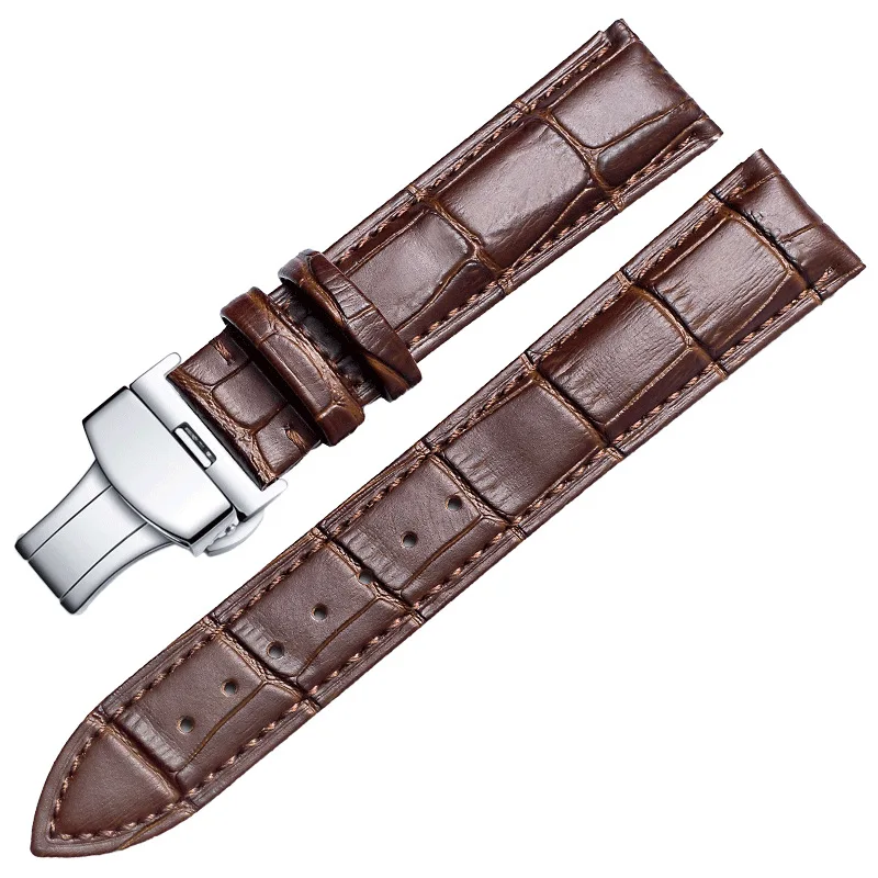 Premium Genuine Leather Watch Band Strap - Multiple Sizes Available