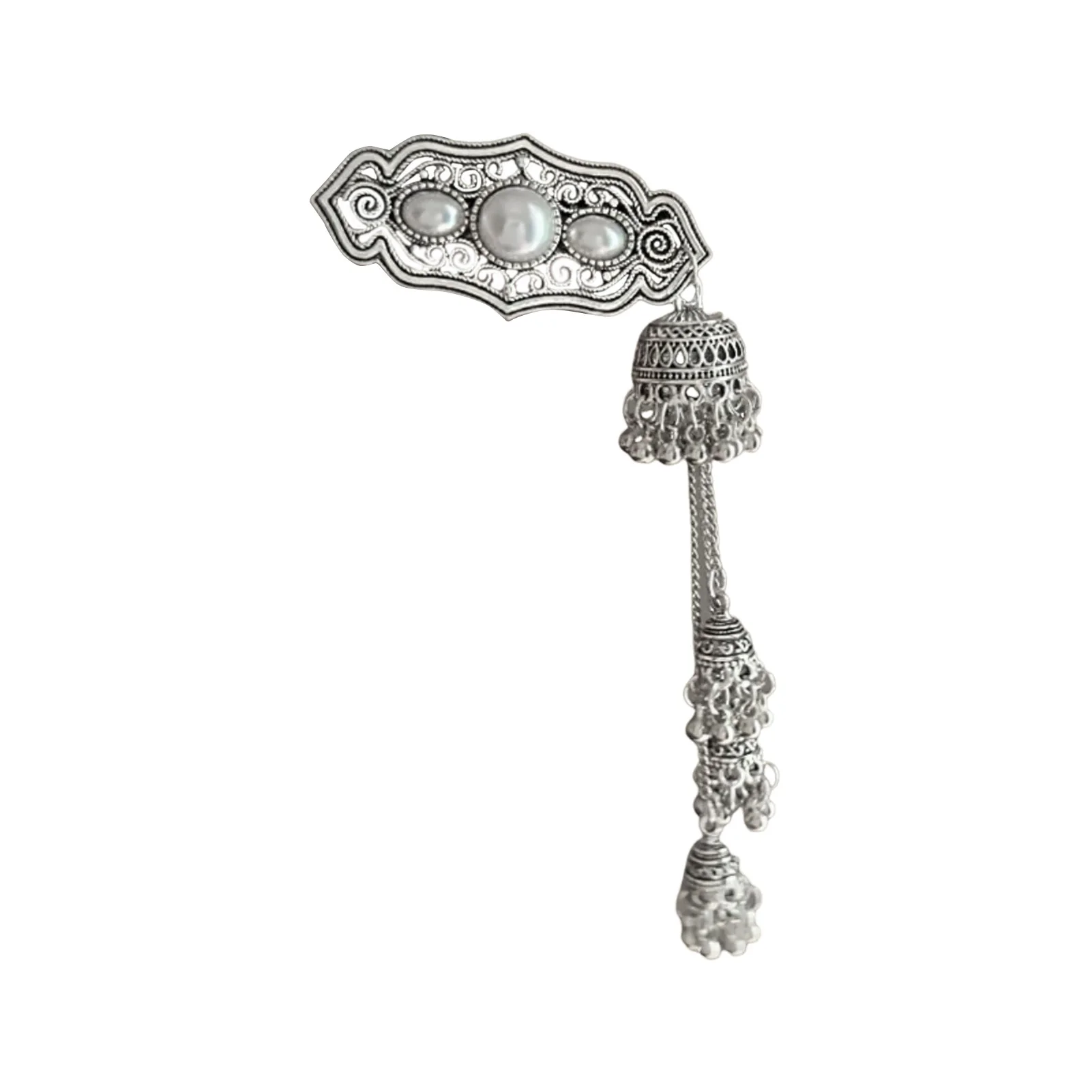 Ethnische Stil Glocke Haarspange für Frauen Elegante Vintage chinesische Quaste Haarspange Mädchen trendige türkis Haarspange Haarschmuck – Detail 2